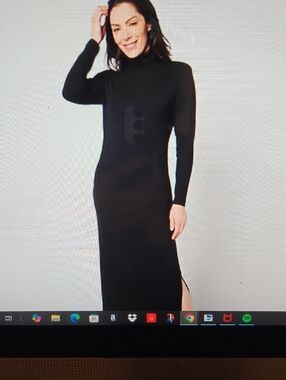 Woman With Control Long Sleeve Sheath Dress with Mock Neck